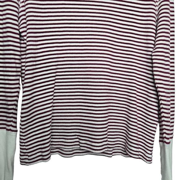 Sundance Striped Crewneck Long Sleeves Thermal Top Size PXL - Picture 7 of 10